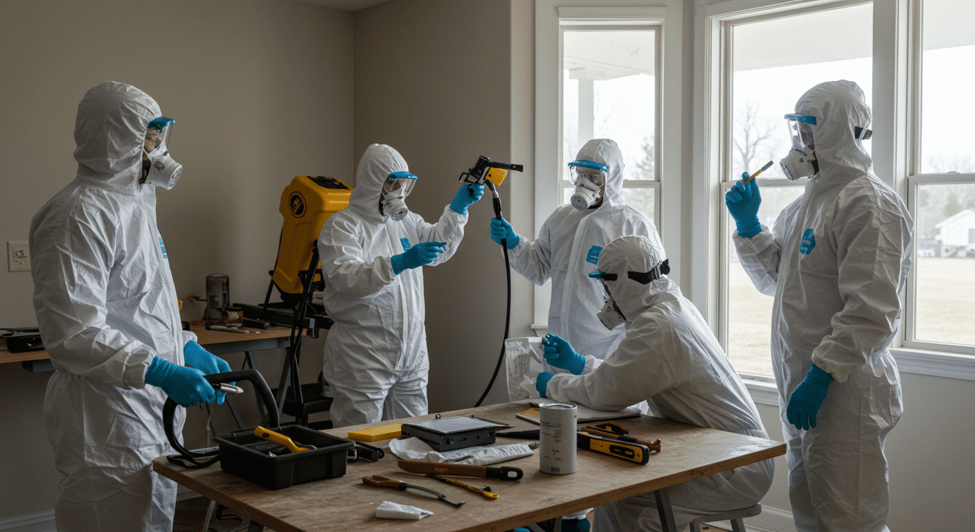 Mold Remediation Team in Action